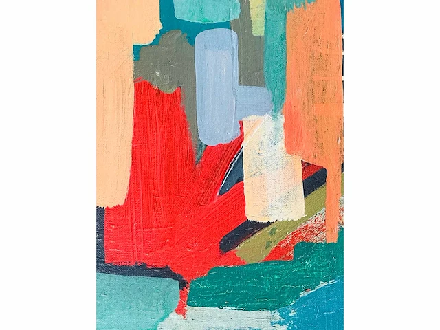 Ludo winkelman - abstracte compostie - mixed media op doek - afbeelding 11 van  14