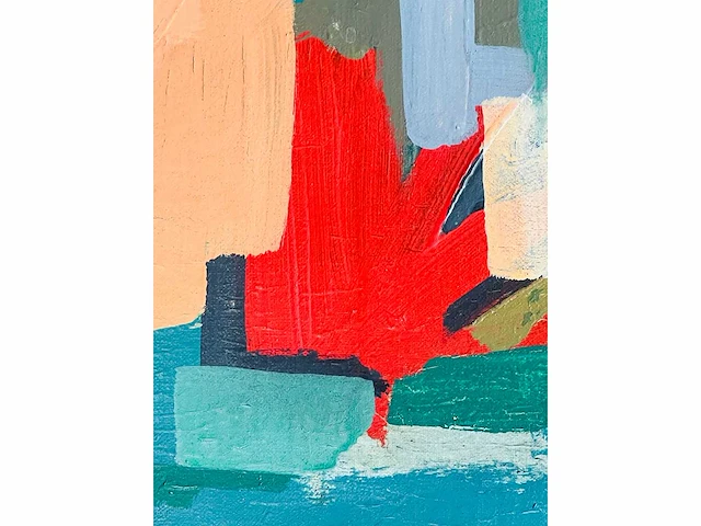 Ludo winkelman - abstracte compostie - mixed media op doek - afbeelding 13 van  14