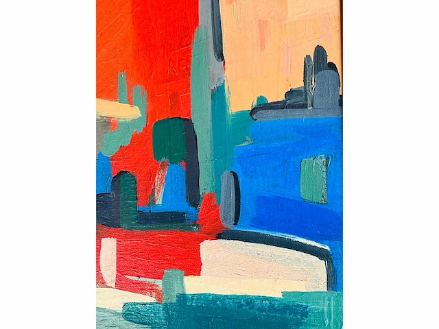 Ludo winkelman - abstracte compostie - mixed media op doek - afbeelding 14 van  14