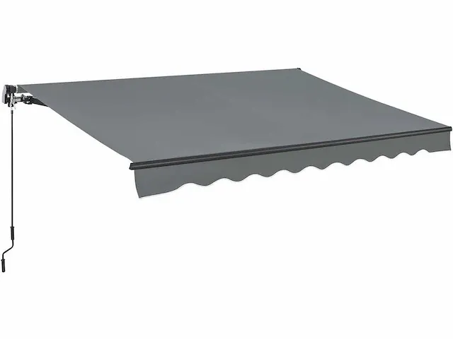 Luifel 250 x 200 cm - schaduw voor terras en balkon - grijs - afbeelding 2 van  5