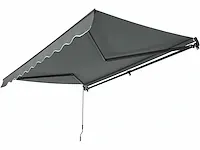 Luifel 250 x 200 cm - schaduw voor terras en balkon - grijs - afbeelding 4 van  5