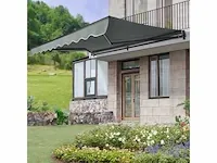 Luifel 250 x 200 cm - schaduw voor terras en balkon - grijs - afbeelding 1 van  5