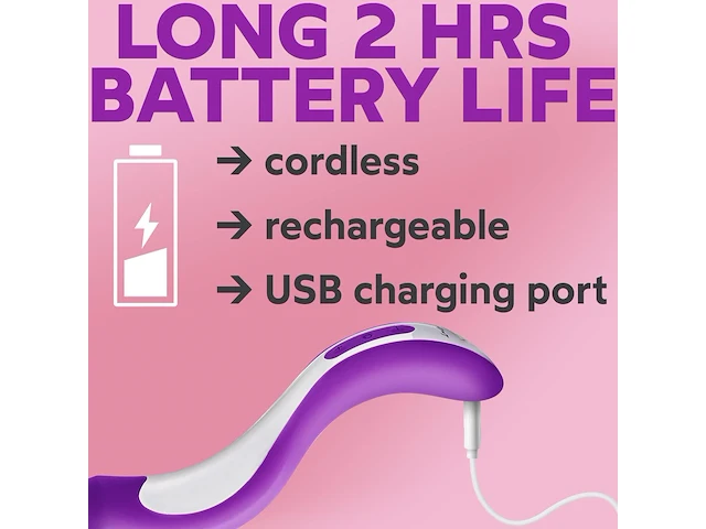 Lulu 8 vibration massager paars - afbeelding 4 van  4