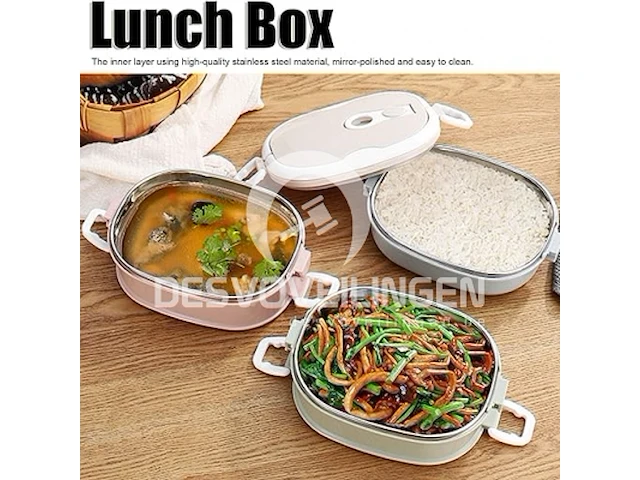 Lunchbox, draagbare thermische lunchbox - afbeelding 1 van  6