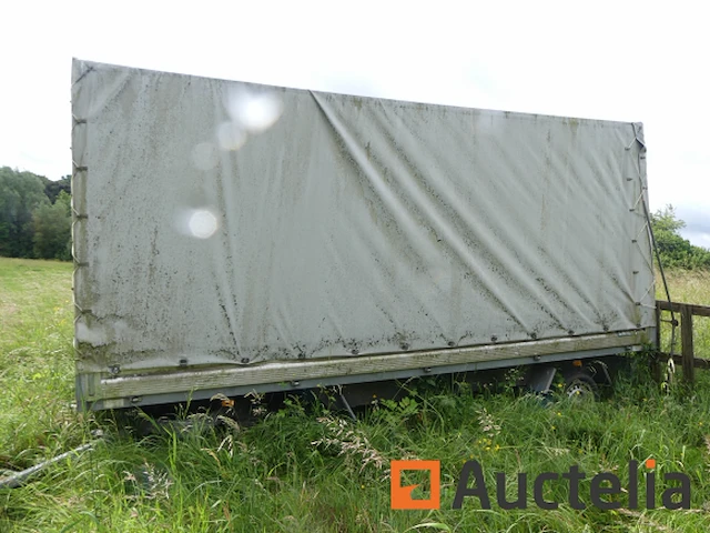 Lusinn 2-assige aanhanger met zwenkdissel en dekzeil gdp3548 - afbeelding 1 van  16