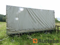 Lusinn 2-assige aanhanger met zwenkdissel en dekzeil gdp3548