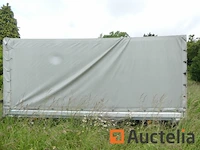 Lusinn 2-assige aanhanger met zwenkdissel en dekzeil gdp3548 - afbeelding 11 van  16