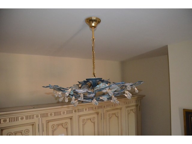 Luster bladvorm met 8 lichtpunten - afbeelding 2 van  5