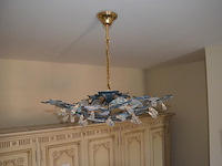 Luster bladvorm met 8 lichtpunten - afbeelding 2 van  5