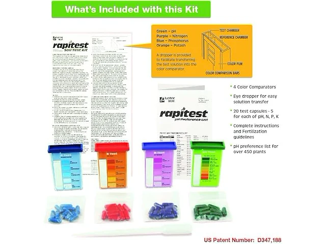 Luster leaf 1602 bodem test kit - afbeelding 3 van  3
