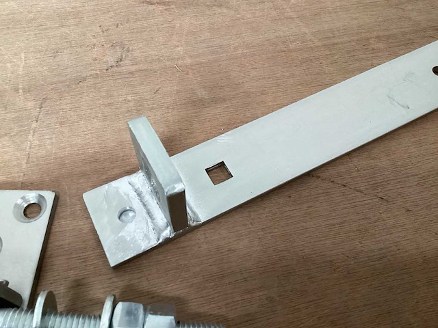 Lux-23 scharnier heng 80 cm met scharnier (3x) - afbeelding 2 van  4