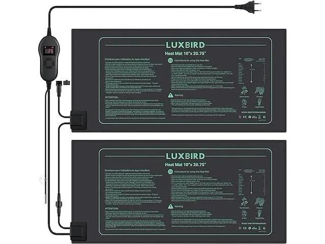 Luxbird zaailing verwarmingsmat met thermostaat - afbeelding 1 van  3