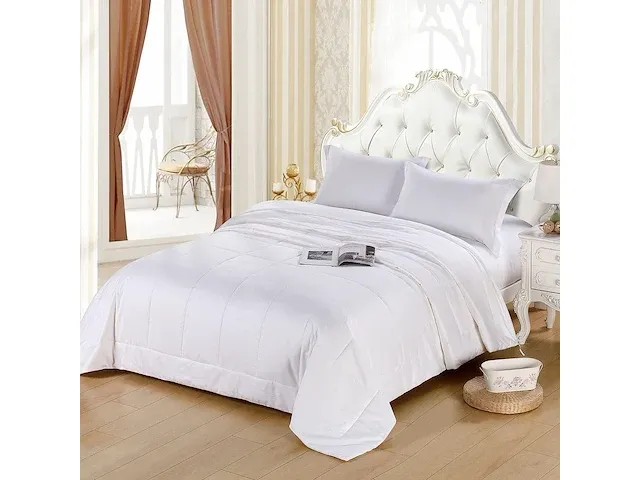 Luxe dekbed, zijde 135x200, wit - afbeelding 1 van  5