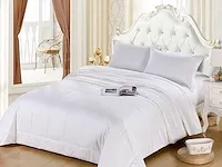 Luxe dekbed, zijde 135x200, wit - afbeelding 1 van  5