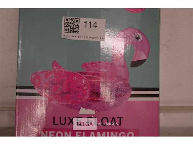 Luxe float neon flamingo - afbeelding 1 van  3