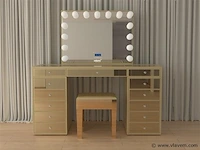Luxe kaptafel met verlichting - 1500x600x810mm - afbeelding 1 van  12