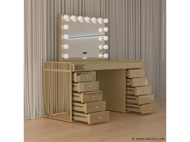 Luxe kaptafel met verlichting - 1500x600x810mm - afbeelding 5 van  12