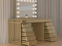 Luxe kaptafel met verlichting - 1500x600x810mm - afbeelding 5 van  12