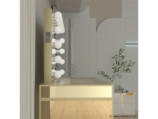 Luxe kaptafel met verlichting - 1500x600x810mm - afbeelding 6 van  12
