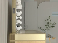 Luxe kaptafel met verlichting - 1500x600x810mm - afbeelding 6 van  12