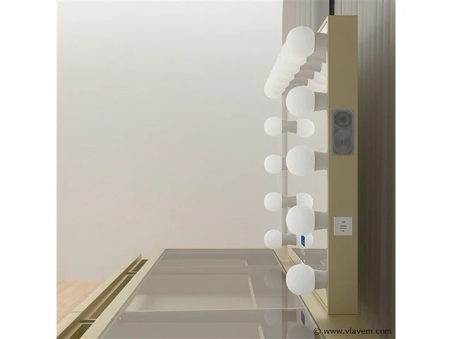 Luxe kaptafel met verlichting - 1500x600x810mm - afbeelding 7 van  12