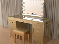 Luxe kaptafel met verlichting - 1500x600x810mm - afbeelding 9 van  12
