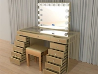 Luxe kaptafel met verlichting - 1500x600x810mm - afbeelding 10 van  12