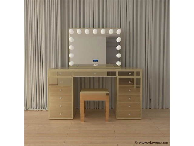 Luxe kaptafel met verlichting - 1500x600x810mm - afbeelding 11 van  12