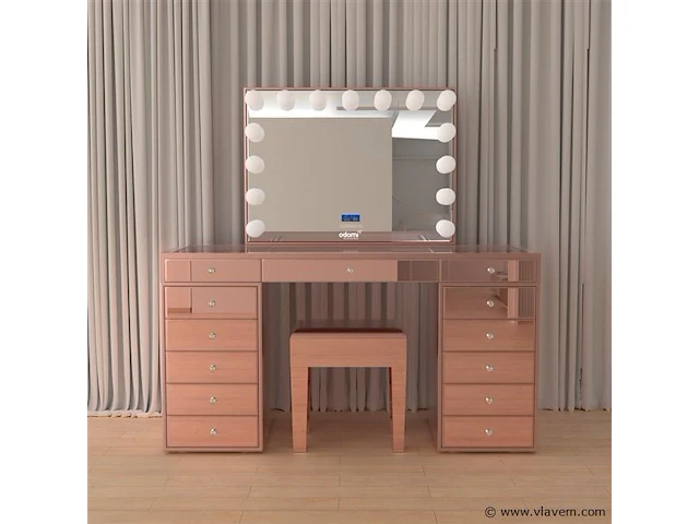 Luxe kaptafel met verlichting - 1500x600x810mm - afbeelding 2 van  12