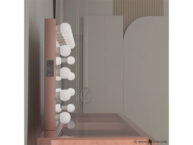 Luxe kaptafel met verlichting - 1500x600x810mm - afbeelding 8 van  12