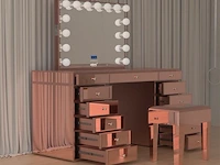 Luxe kaptafel met verlichting - 1500x600x810mm - afbeelding 10 van  12