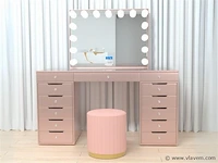 Luxe kaptafel met verlichting - 1500x600x810mm - afbeelding 1 van  11