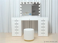 Luxe kaptafel met verlichting - 1500x600x810mm - afbeelding 1 van  11