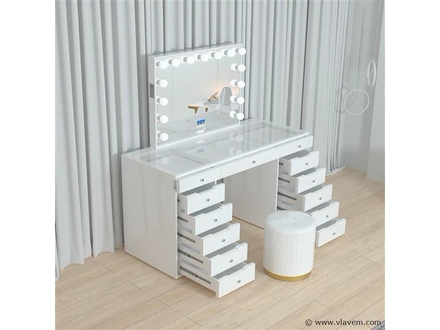Luxe kaptafel met verlichting - 1500x600x810mm - afbeelding 6 van  11