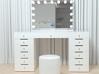 Luxe kaptafel met verlichting - 1500x600x810mm - afbeelding 7 van  11