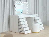 Luxe kaptafel met verlichting - 1500x600x810mm - afbeelding 9 van  11