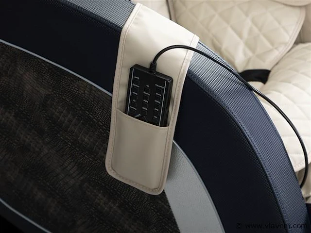 Luxe massagestoel zero gravity - wit / blauw - afbeelding 7 van  21