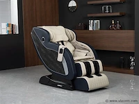 Luxe massagestoel zero gravity - wit / blauw - afbeelding 9 van  21