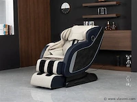 Luxe massagestoel zero gravity - wit / blauw - afbeelding 1 van  21