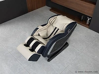 Luxe massagestoel zero gravity - wit / blauw - afbeelding 17 van  21