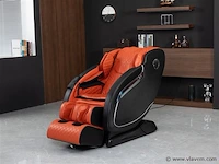 Luxe massagestoel zero gravity - zwart / rood - afbeelding 1 van  18