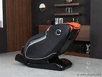 Luxe massagestoel zero gravity - zwart / rood - afbeelding 16 van  18