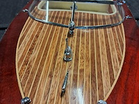 Luxe riva florida modelboot in mahonie hout ( 670 mm) nieuwe staat per 1980 - afbeelding 3 van  11