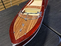 Luxe riva florida modelboot in mahonie hout ( 670 mm) nieuwe staat per 1980 - afbeelding 1 van  11