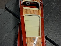 Luxe riva florida modelboot in mahonie hout ( 670 mm) nieuwe staat per 1980 - afbeelding 5 van  11