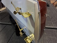 Luxe riva florida modelboot in mahonie hout ( 670 mm) nieuwe staat per 1980 - afbeelding 7 van  11