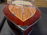 Luxe riva florida modelboot in mahonie hout ( 670 mm) nieuwe staat per 1980 - afbeelding 9 van  11