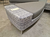 Luxury lounge amor scarabee lounge sofa set wicker grijs - afbeelding 8 van  8