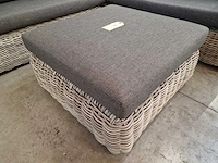 Luxury lounge brava xl hoeklounge + poef - kussens antraciet - afbeelding 6 van  7