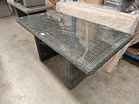 Luxury lounge maranello low dining tafel rock grey